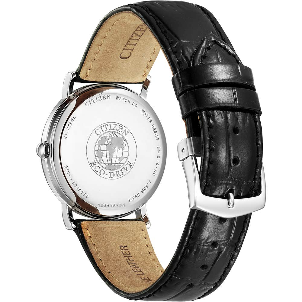 Citizen Eco-Drive White Dial Stainless Steel Day-Date Mens Watch BM8240-11B