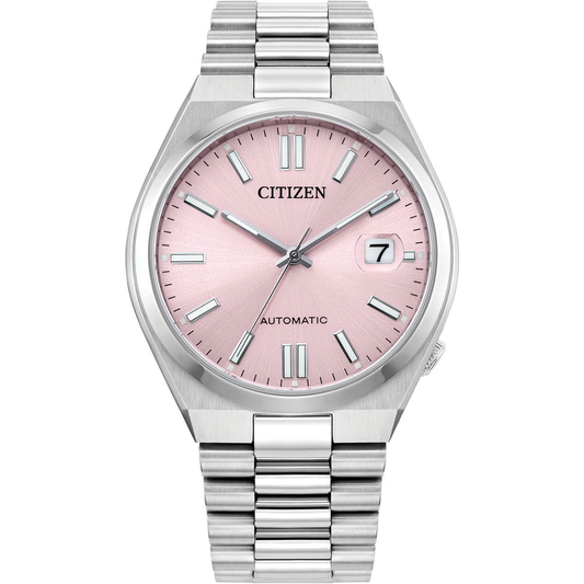 Citizen Tsuyosa Automatic Pink Dial Stainless Steel Womens Watch NJ0200-50Z