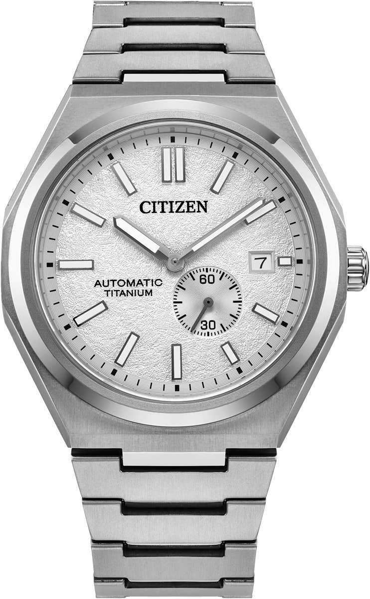 Citizen Zenshin Automatic Blue Dial Titanium Mens Watch NJ0180-80A
