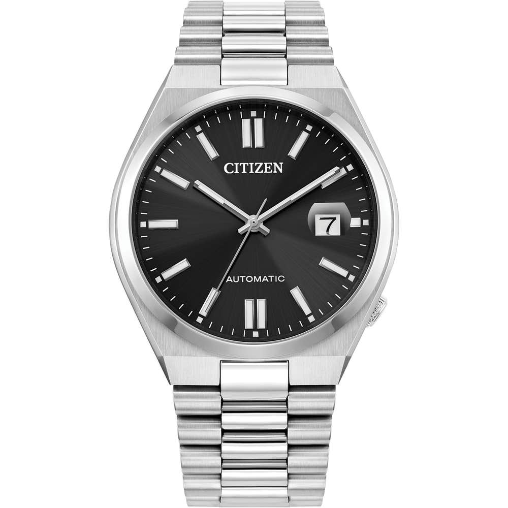 Citizen Tsuyosa Automatic Black Dial Stainless Steel Mens Watch NJ0150-56E