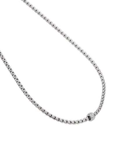 FOPE Flex'it Eka 18ct White Gold & Diamond Necklace (50cm)