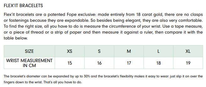 FOPE Flex'it Eka Tiny 18ct Rose Gold & Diamond Bracelet