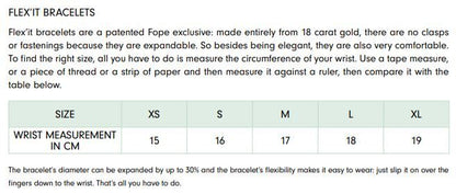 FOPE Flex'it Eka Two Tone 18ct Yellow & White Gold & Diamond Bracelet