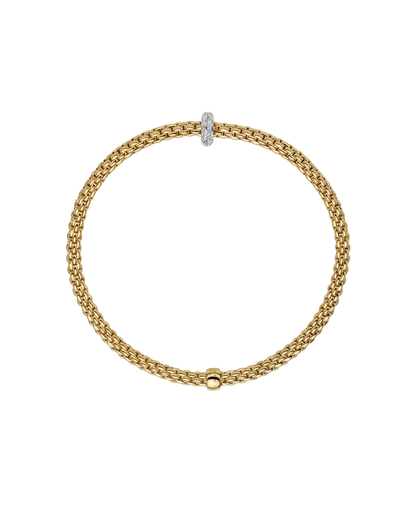 FOPE Flex'it Prima 18ct Gold & Diamond Bracelet