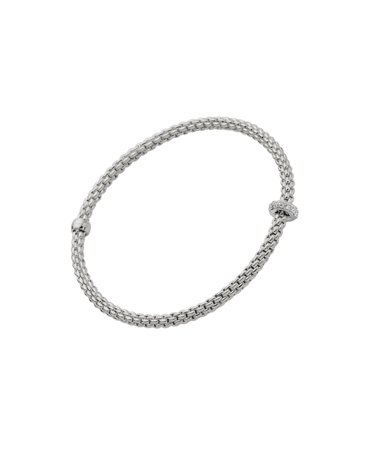 FOPE Flex'it Prima 18ct White Gold & Diamond Bracelet