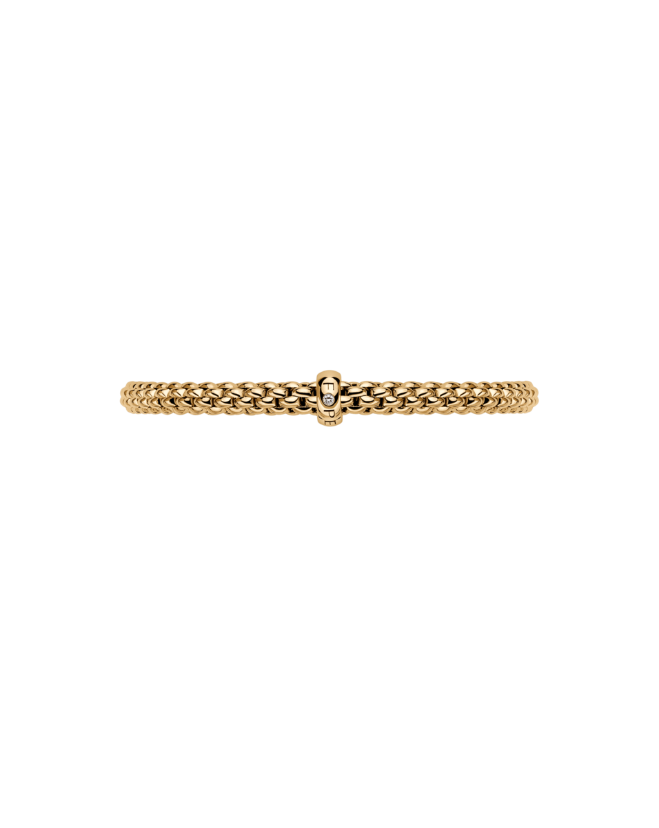FOPE Flex'it Solo 18ct Gold & Diamond Bracelet