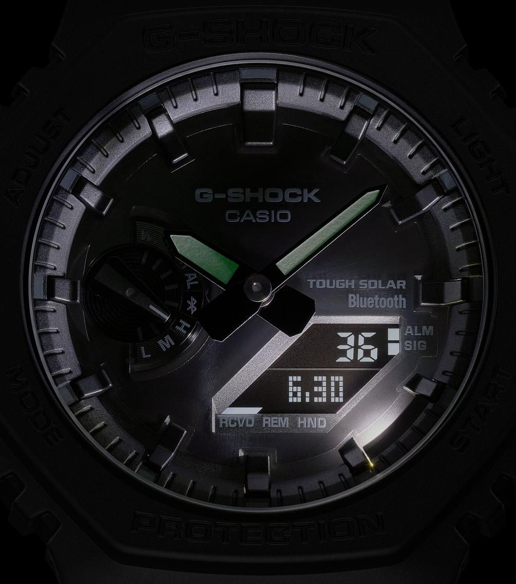 G-SHOCK 2100 Collection Bluetooth® Solar All Black Resin Watch GA-B2100-1A1ER
