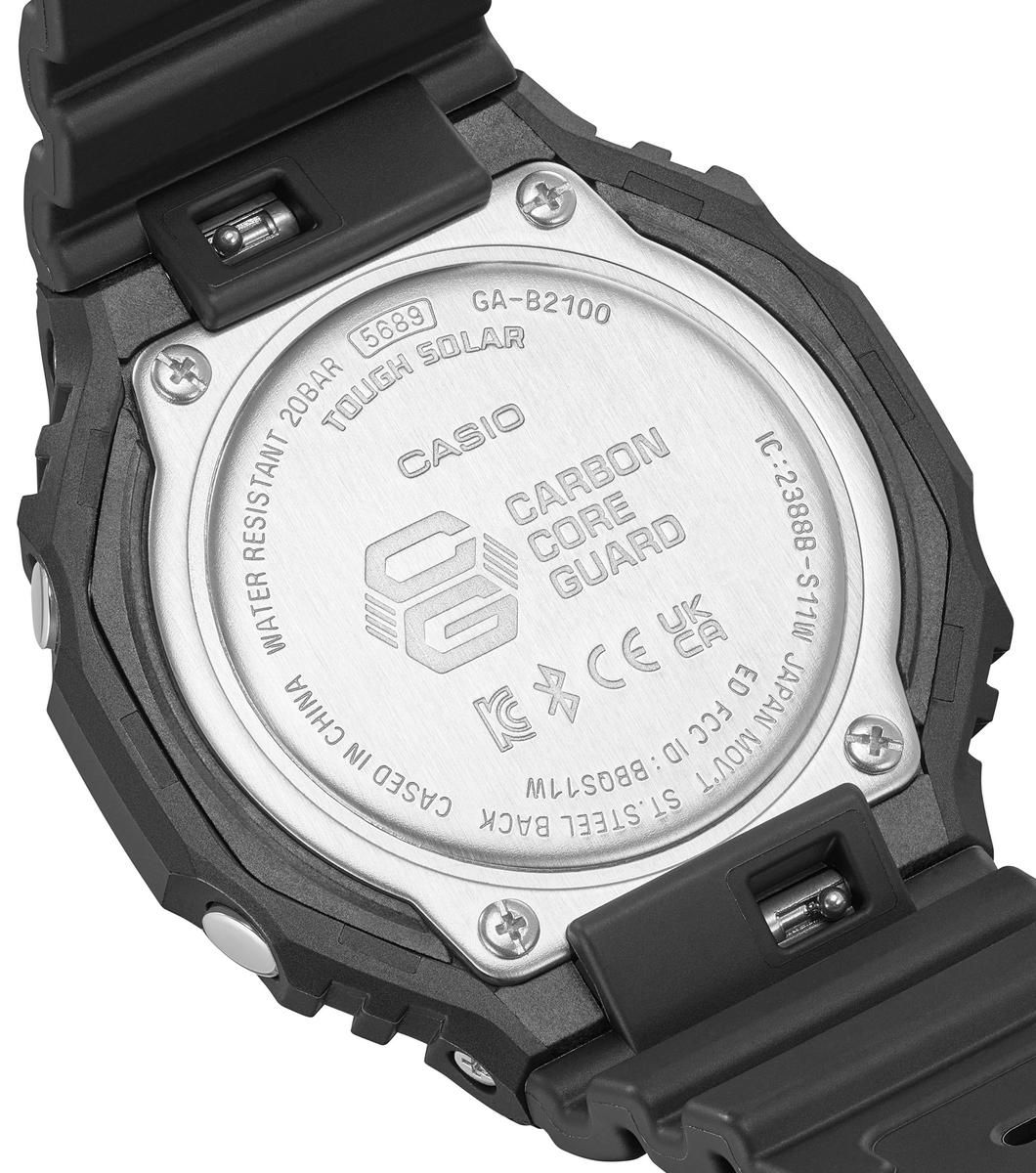 G-SHOCK 2100 Collection Bluetooth® Solar Black Resin Watch GA-B2100-1AER
