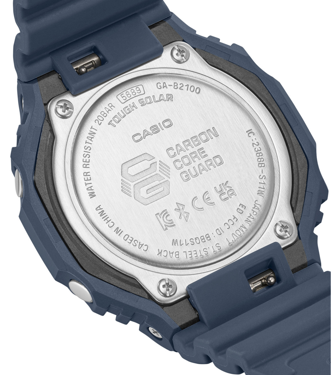 G-SHOCK 2100 Collection Bluetooth® Solar Blue Resin Watch GA-B2100-2AER