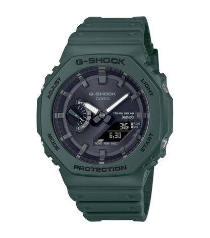 G-SHOCK 2100 Collection Bluetooth® Solar Green Resin Watch GA-B2100-3AER