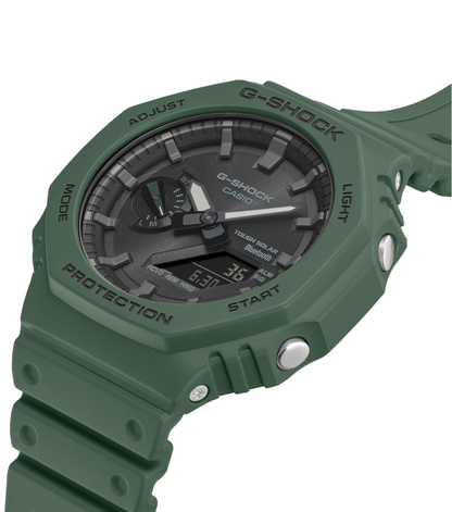 G-SHOCK 2100 Collection Bluetooth® Solar Green Resin Watch GA-B2100-3AER