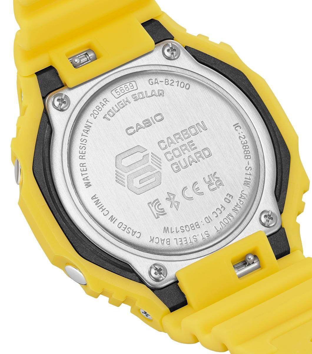 G-SHOCK 2100 Collection Bluetooth® Solar Yellow Resin Watch GA-B2100C-9AER