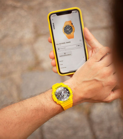 G-SHOCK 2100 Collection Bluetooth® Solar Yellow Resin Watch GA-B2100C-9AER