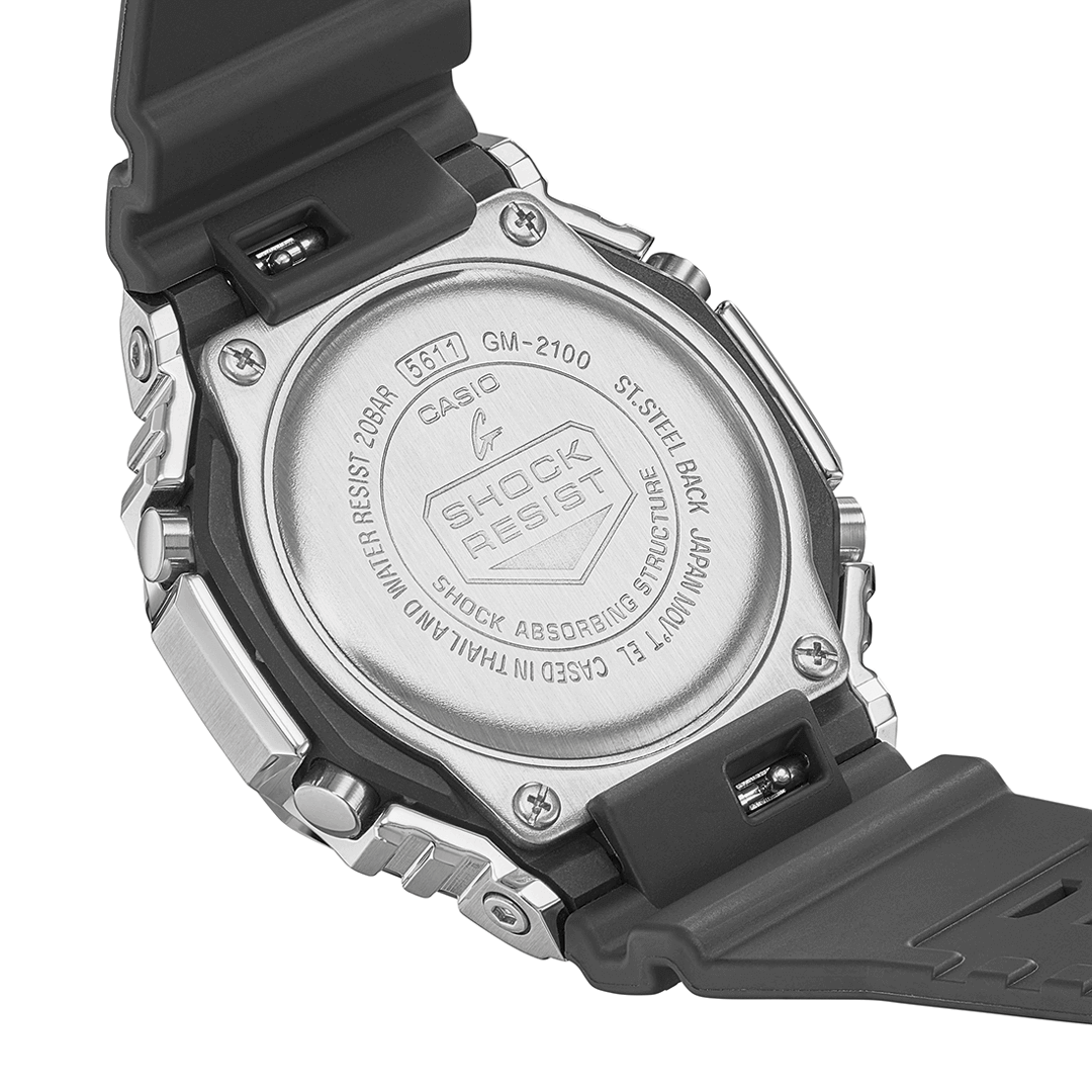 G-SHOCK 2100 Collection Stainless Steel & Resin Quartz Watch GM-2100-1AER