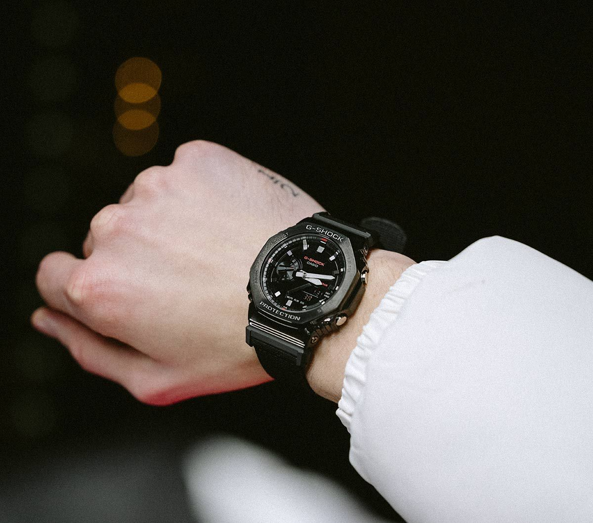 G-SHOCK 2100 Series Utility Metal Collection Stainless Steel & Resin Quartz Watch GM-2100CB-1AER
