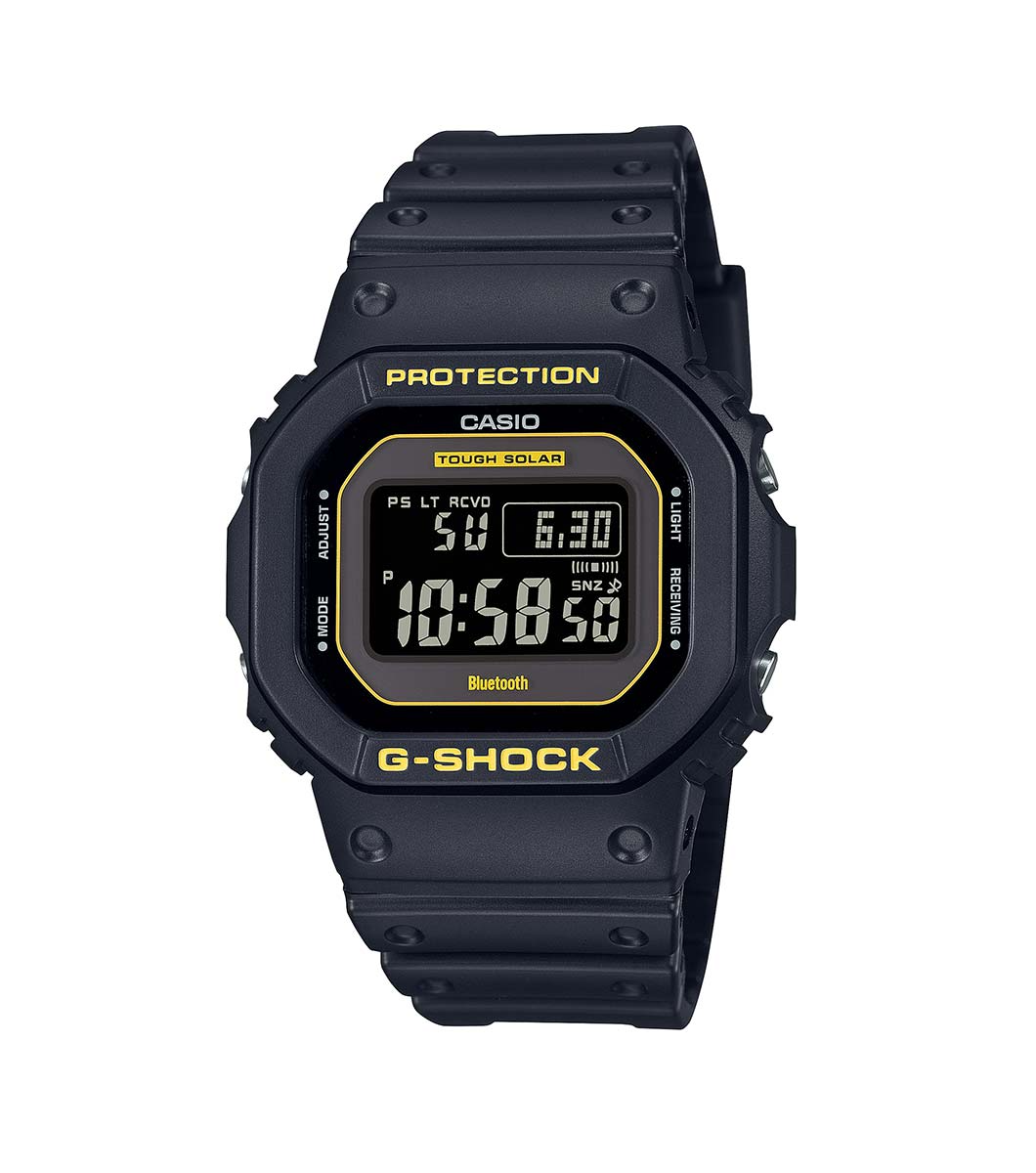G-SHOCK 5600 Collection Tough Solar Caution Yellow Resin Watch GW-B5600CY-1ER