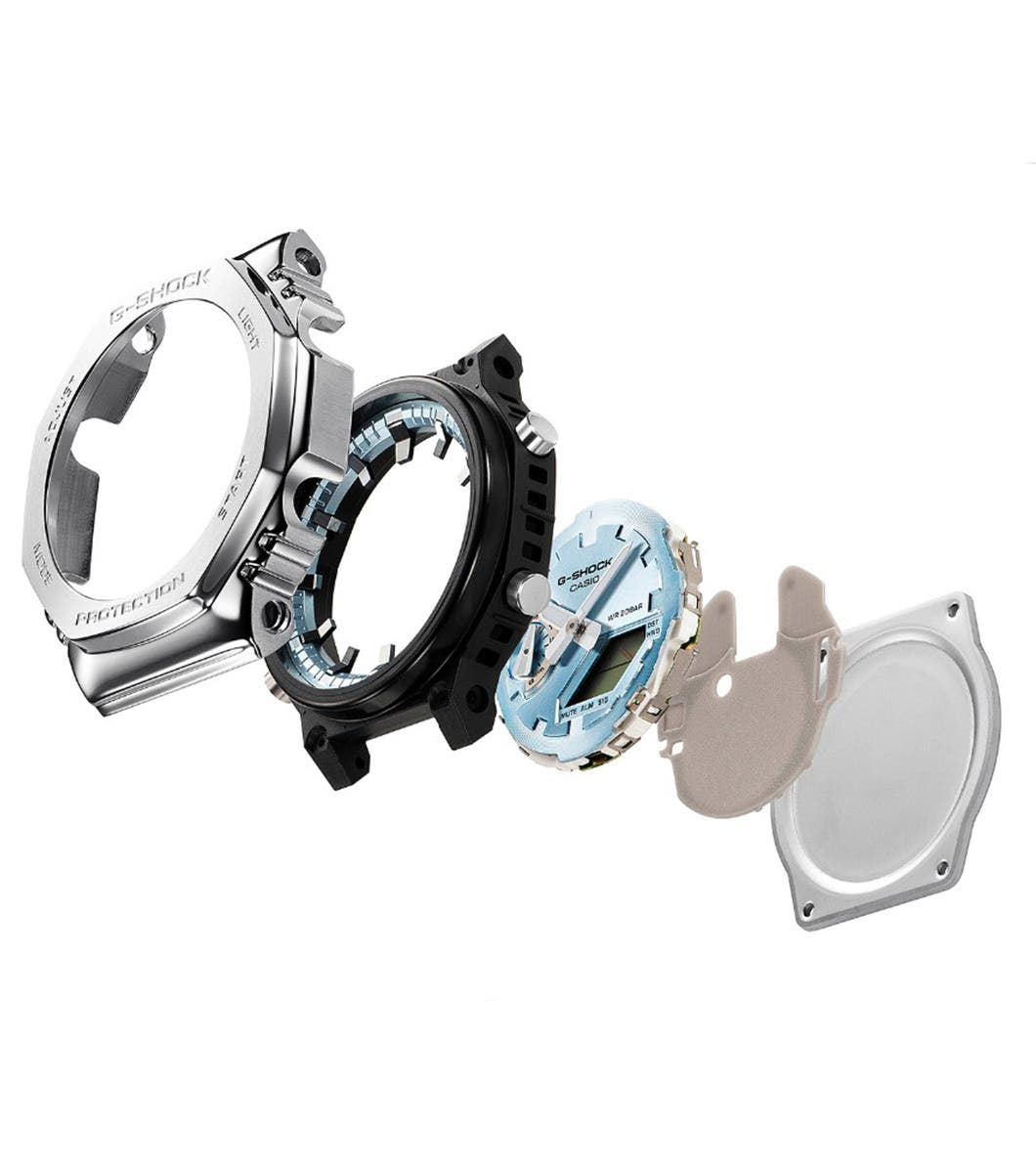 G-SHOCK G-STEEL GM-2100 Collection Silver Dial Stainless Steel & Resin Quartz Watch GM-2110D-7AER