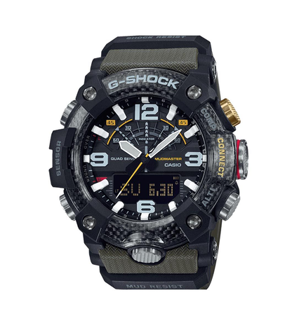 G-SHOCK Master of G MUDMASTER Carbon Core Guard Watch (Green) GG-B100-1A3ER