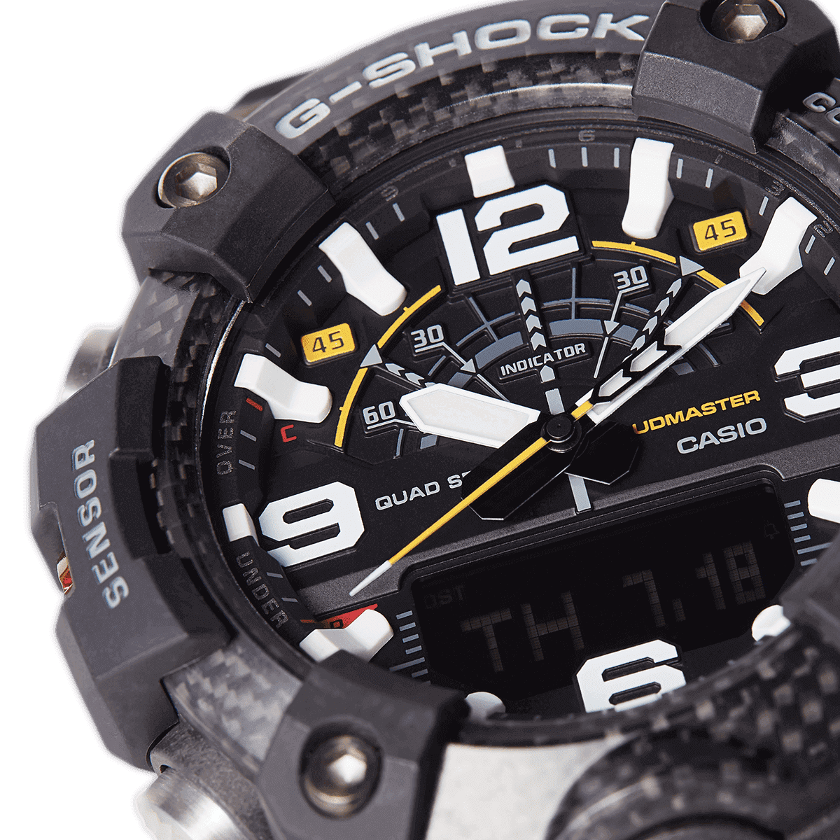 G-SHOCK Master of G MUDMASTER Carbon Core Guard Watch (Green) GG-B100-1A3ER