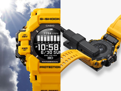 G-SHOCK Master of G RANGEMAN Bluetooth® Smartwatch (Yellow) GPR-H1000-9ER