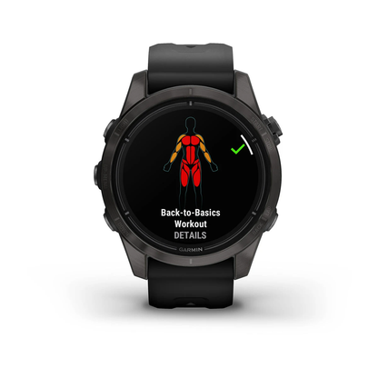 GARMIN epix Pro (Gen 2) Sapphire Polymer & Titanium Smartwatch 42mm 010-02802-15