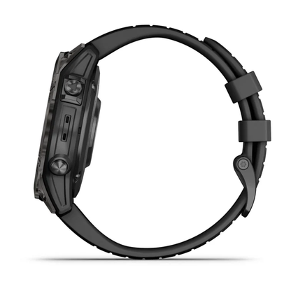 GARMIN fēnix 7 Pro Sapphire Solar Carbon Grey Polymer & Titanium Smartwatch 010-02777-11