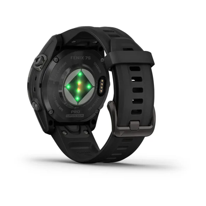 GARMIN fēnix 7S Pro Sapphire Solar Carbon Grey Polymer & Titanium Smartwatch 010-02776-11