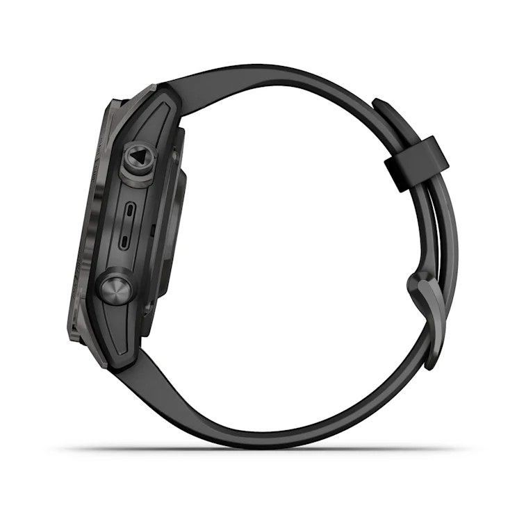 GARMIN fēnix 7S Pro Sapphire Solar Carbon Grey Polymer & Titanium Smartwatch 010-02776-11