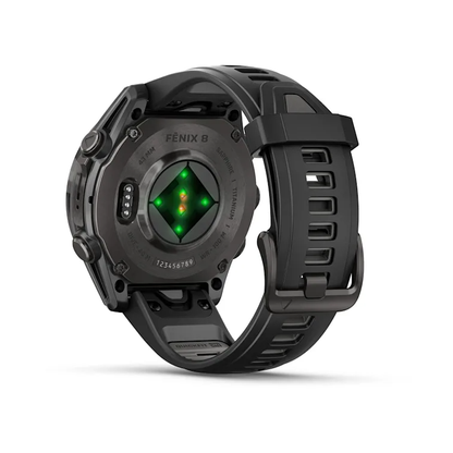 GARMIN fēnix 8 43mm AMOLED Sapphire Carbon Grey DLC Polymer & Titanium Smartwatch  010-02903-21