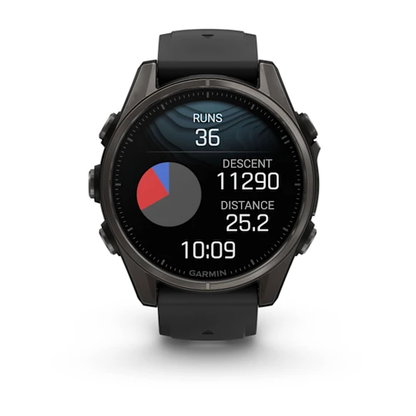 GARMIN fēnix 8 43mm AMOLED Sapphire Carbon Grey DLC Polymer & Titanium Smartwatch  010-02903-21