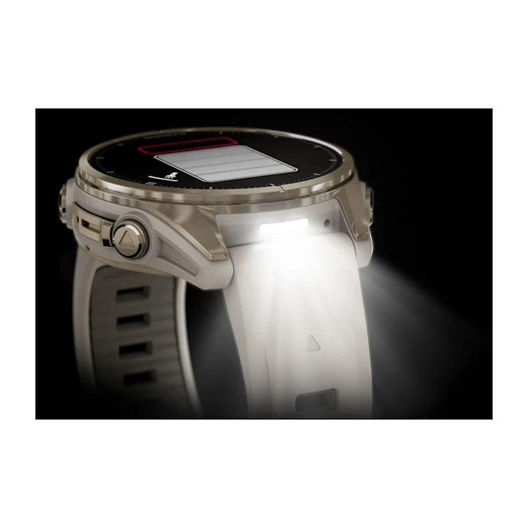 GARMIN fēnix 8 43mm AMOLED Sapphire Soft Gold Polymer & Stainless Steel Smartwatch  010-02903-11