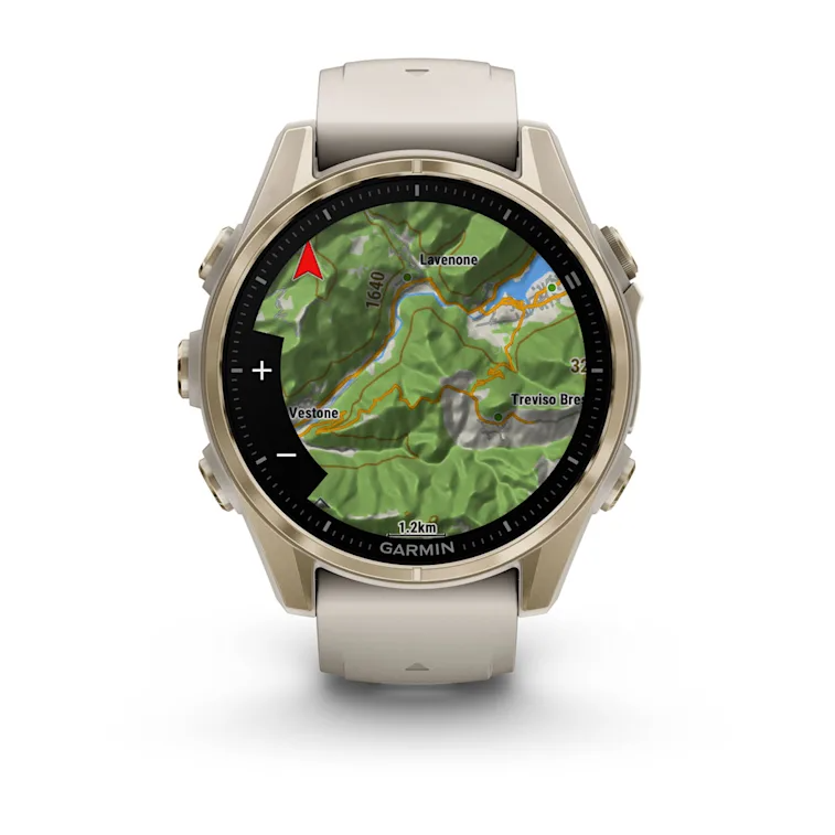 GARMIN fēnix 8 43mm AMOLED Sapphire Soft Gold Polymer & Stainless Steel Smartwatch  010-02903-11
