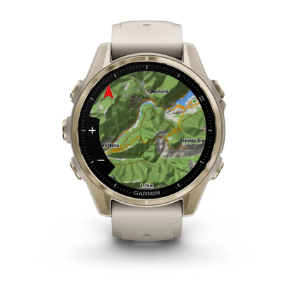 GARMIN fēnix 8 43mm AMOLED Sapphire Soft Gold Polymer & Stainless Steel Smartwatch  010-02903-11