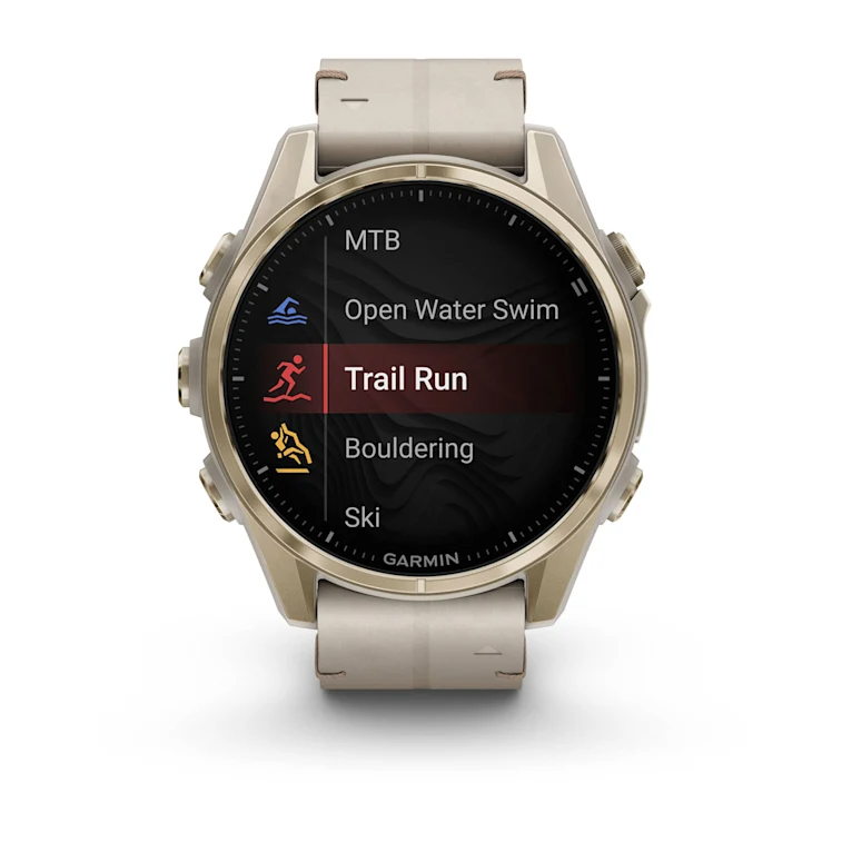 GARMIN fēnix 8 43mm AMOLED Sapphire Soft Gold Polymer & Stainless Steel Smartwatch  010-02903-40
