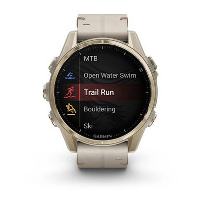 GARMIN fēnix 8 43mm AMOLED Sapphire Soft Gold Polymer & Stainless Steel Smartwatch  010-02903-40