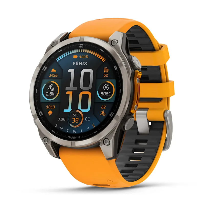 GARMIN fēnix 8 47mm AMOLED Sapphire Polymer & Titanium Smartwatch  010-02904-11