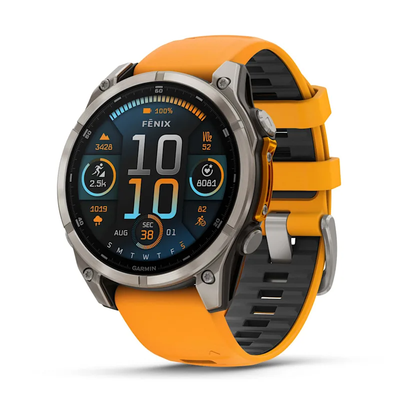 GARMIN fēnix 8 47mm AMOLED Sapphire Polymer & Titanium Smartwatch  010-02904-11