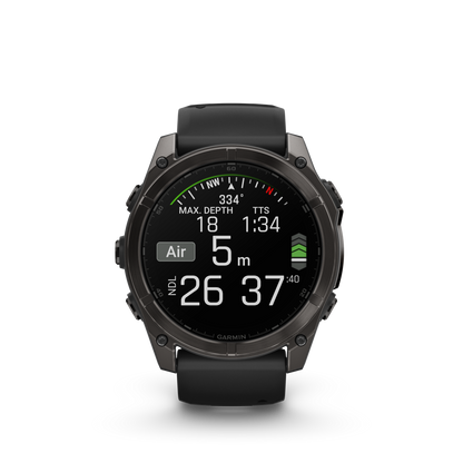 GARMIN fēnix 8 51mm AMOLED Sapphire Carbon Grey DLC Polymer & Titanium Smartwatch  010-02905-21