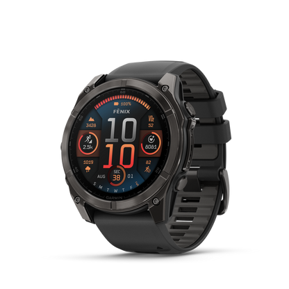 GARMIN fēnix 8 51mm AMOLED Sapphire Carbon Grey DLC Polymer & Titanium Smartwatch  010-02905-21
