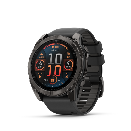 GARMIN fēnix 8 51mm AMOLED Sapphire Carbon Grey DLC Polymer & Titanium Smartwatch  010-02905-21