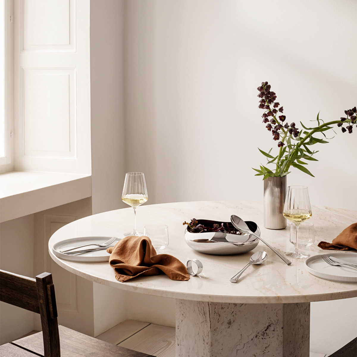 Georg Jensen Living COBRA Stainless Steel Serving Bowl (Medium) 10019110