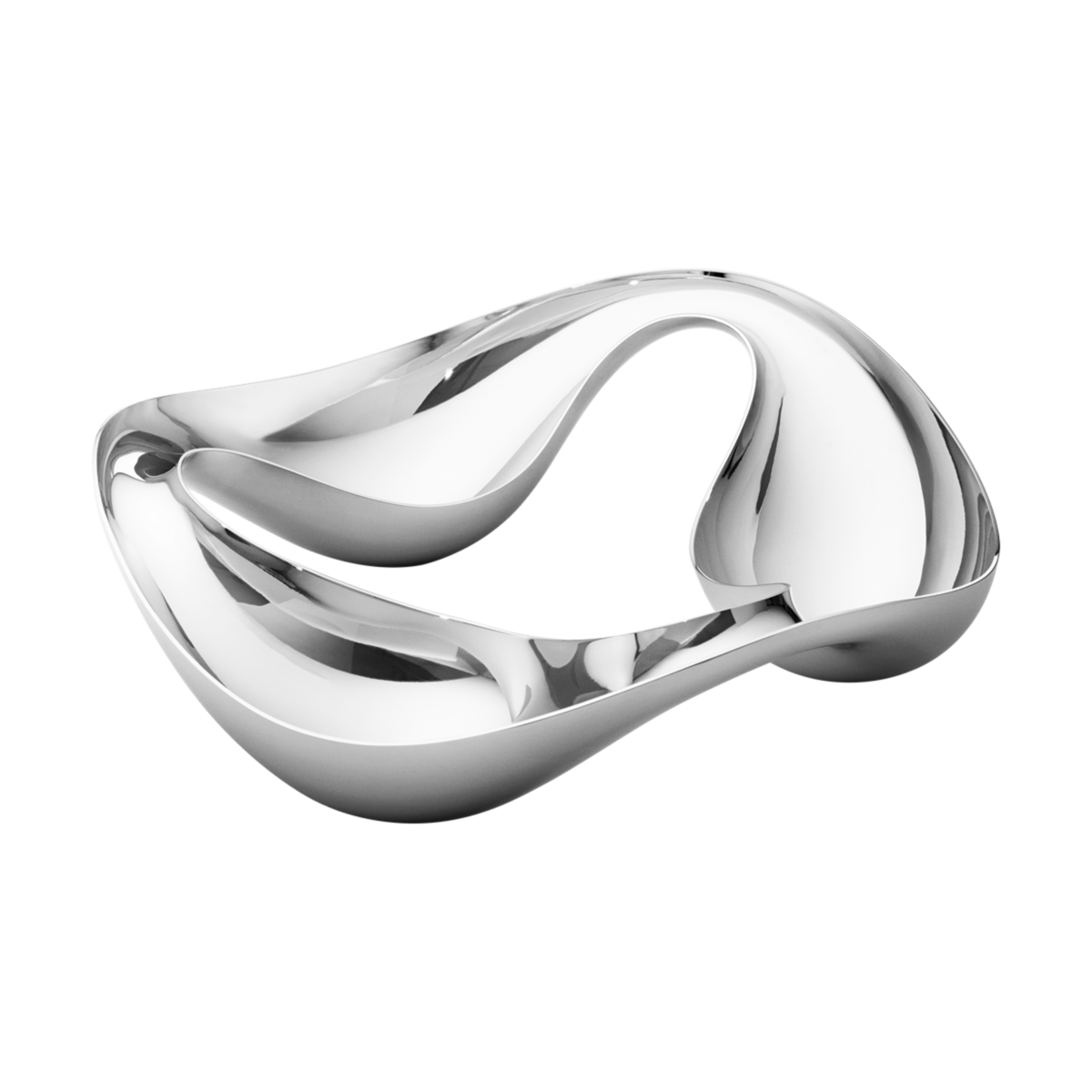Georg Jensen Living COBRA Triple Snack Stainless Steel Bowl 10019106