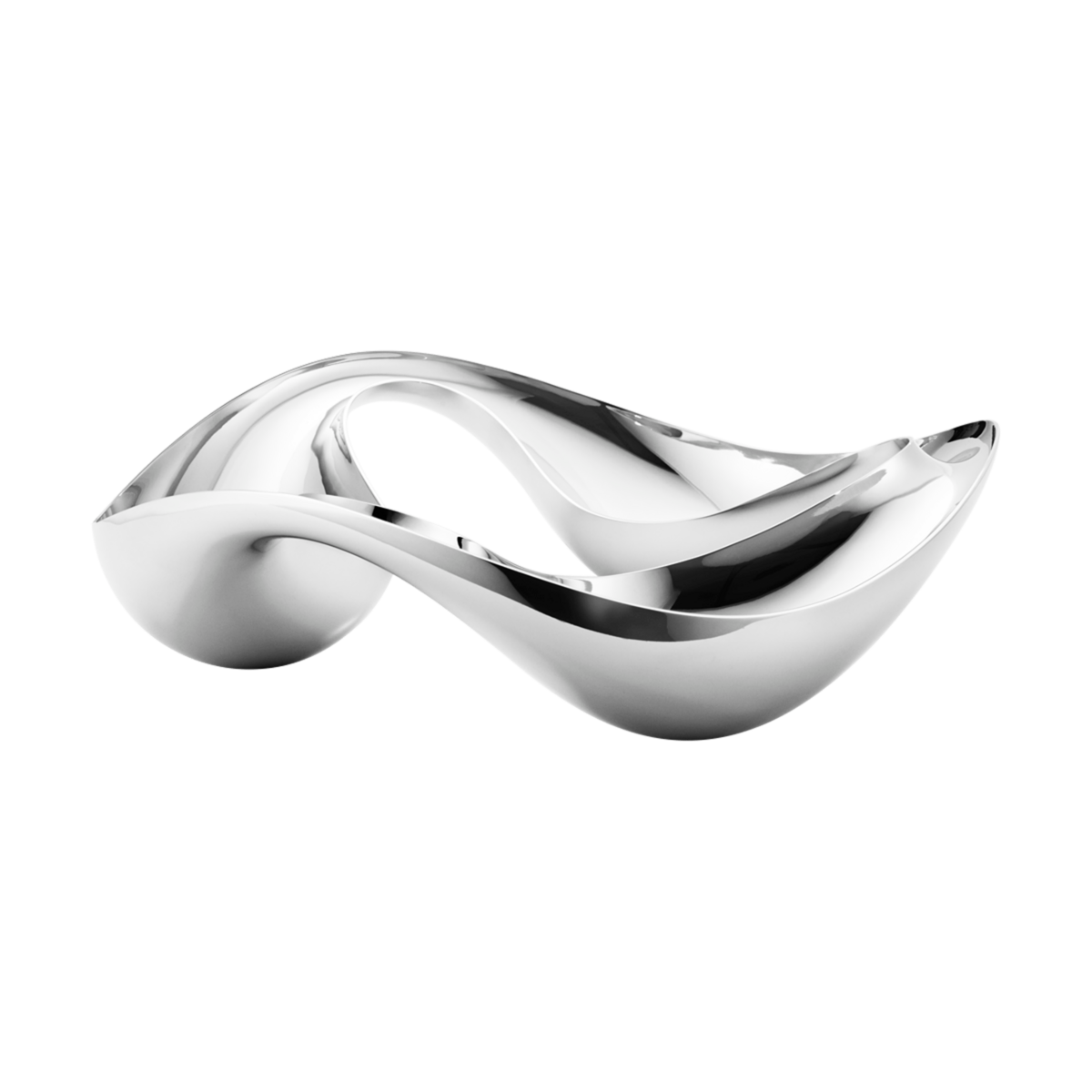 Georg Jensen Living COBRA Triple Snack Stainless Steel Bowl 10019106