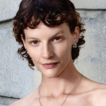 Georg Jensen MOONLIGHT GRAPES Sterling Silver Stud Earrings 10014406