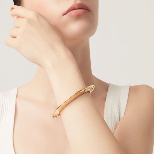 Giovanni Raspini Gold-Plated Silver Blade Bangle