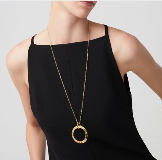 Giovanni Raspini Gold-Plated Silver Blade Pendant Necklace