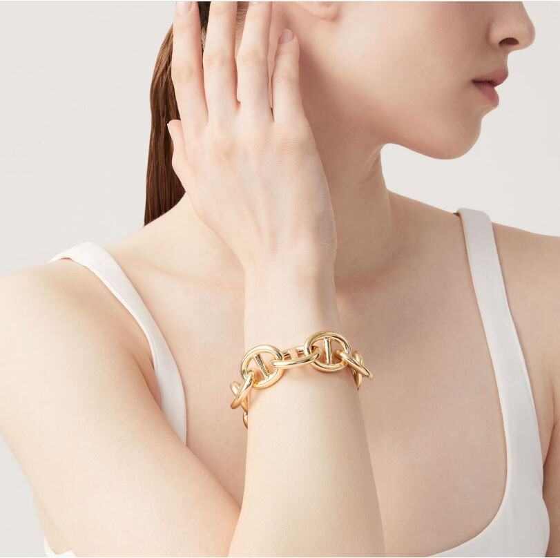 Giovanni Raspini Gold-Plated Silver Marina Link Big Bracelet