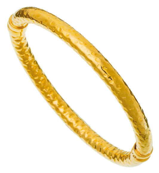 Giovanni Raspini Gold-Plated Sterling Silver Rock Small Bangle