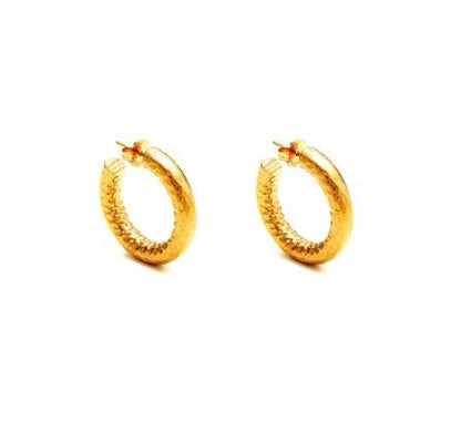 Giovanni Raspini Gold-Plated Sterling Silver Rock Small Hoop Earrings