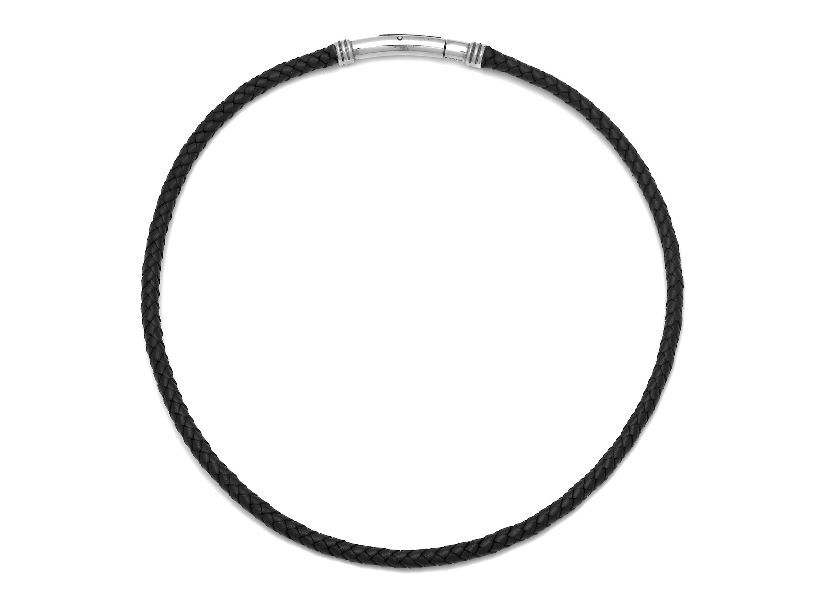 Giovanni Raspini Sterling Silver & Braided Leather Bracelet/Necklace